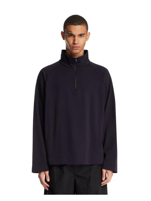 The Row Blue Cotton and Cashmere Top