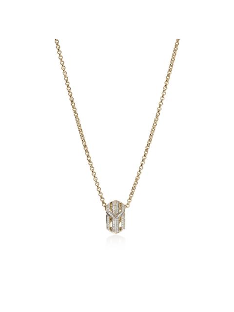 JOHN HARDY Icon 50 Pendant Necklace, Gold, Diamonds