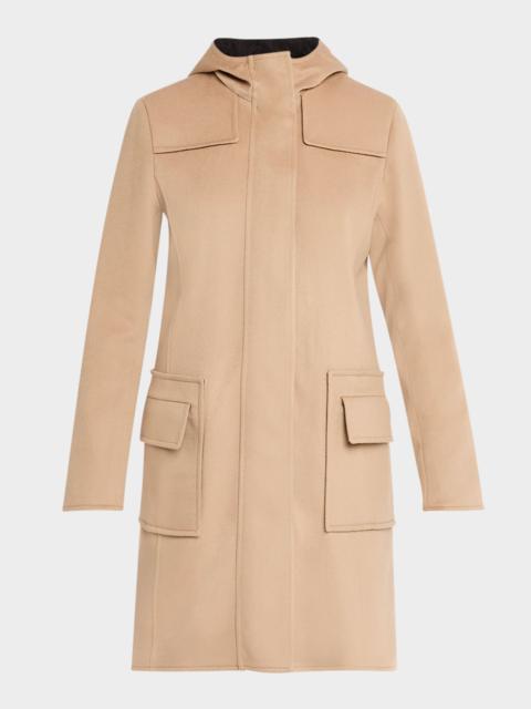 AKRIS Duffle Reversible Hooded Coat