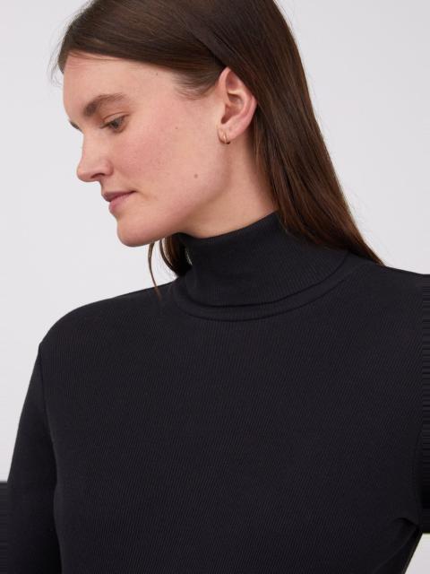 Rib Roll Neck T‑shirt