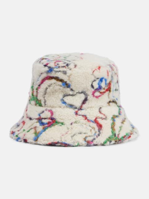 Zita shearling bucket hat