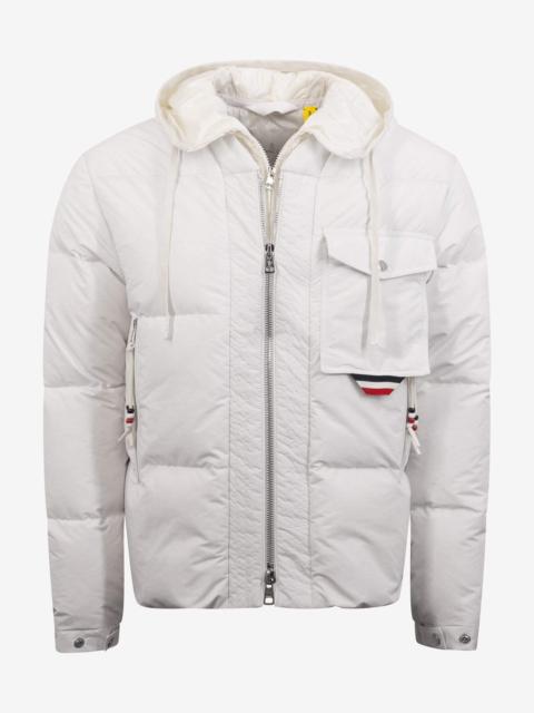 Moncler Trient White Nylon Down Jacket