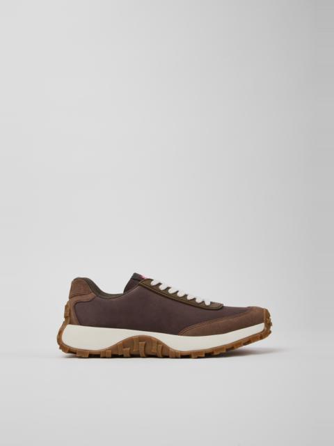 CAMPER Drift Trail Brown Leather Sneakers for Women.