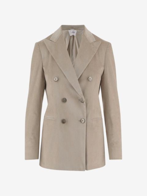 LARDINI double-breasted corduroy blazer