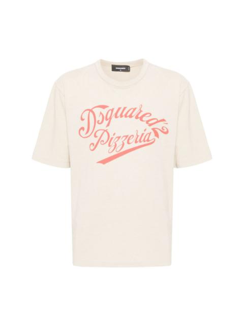 logo-print cotton-blend T-shirt