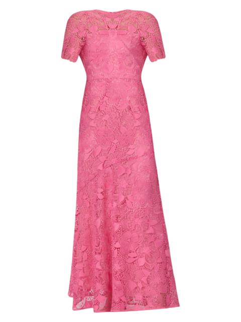 Shoshanna Women's Ellie Lace A-Line Gown - Fuchsia