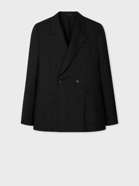 Paul Smith A Suit To Travel In - Black Double-Breasted Wool Blazer