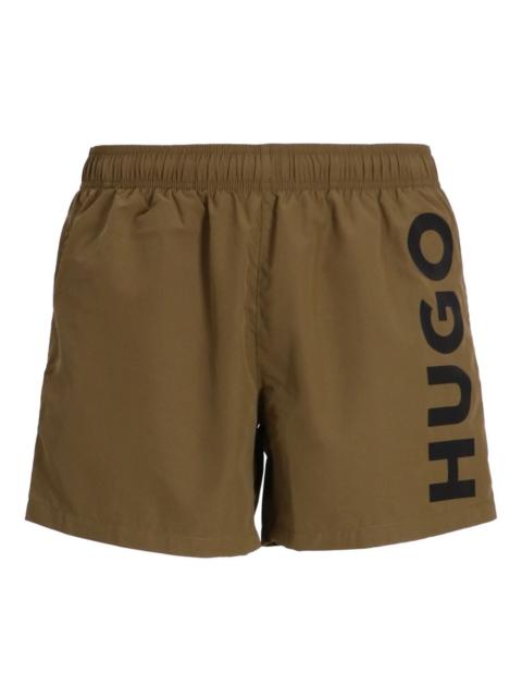 HUGO logo-detail swim shorts