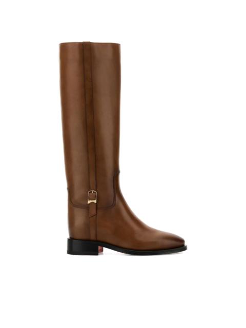 Santoni Mandy buckle-detail knee-high boots