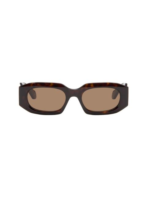 Alaïa Brown Rectangular Sunglasses