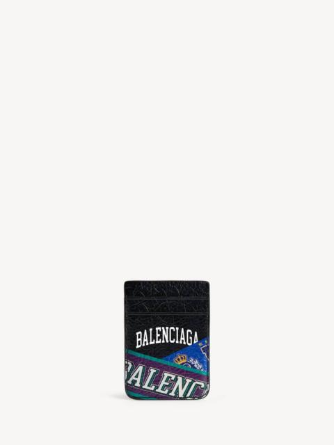 BALENCIAGA Men's Cash Magnet Card Holder in Black/multicolor