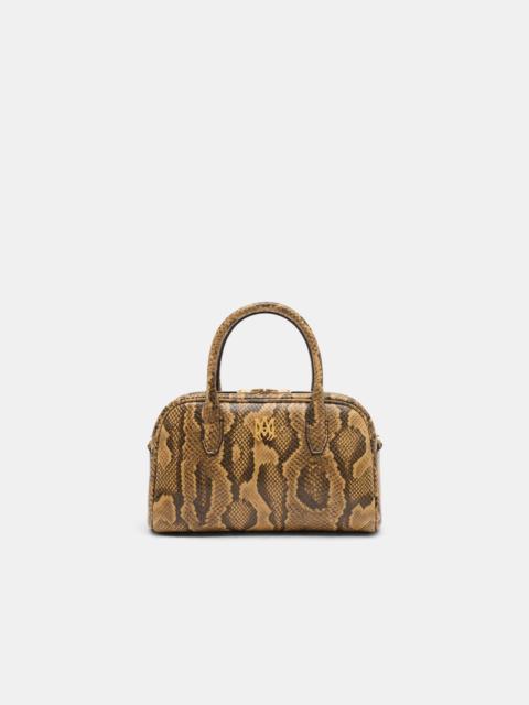 AMIRI WOMEN'S PYTHON EMBOSSED MA BOWLING BAG