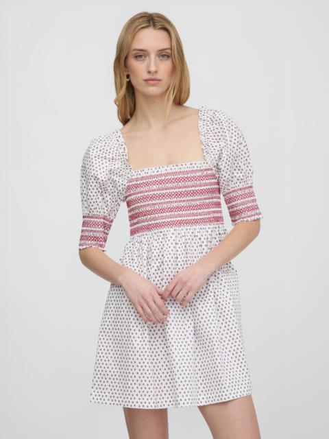 Hill House Home The Lila Nap Dress - White Poppy Half Drop