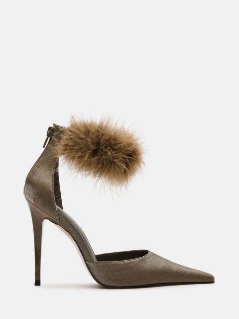 STEVE MADDEN ELUSIVE OLIVE SATIN