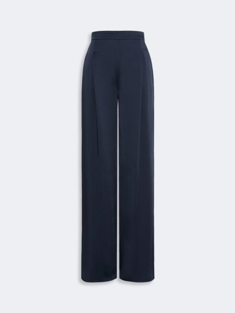 Max Mara ALPACA Envers satin palazzo trousers - MIDNIGHTBLUE
