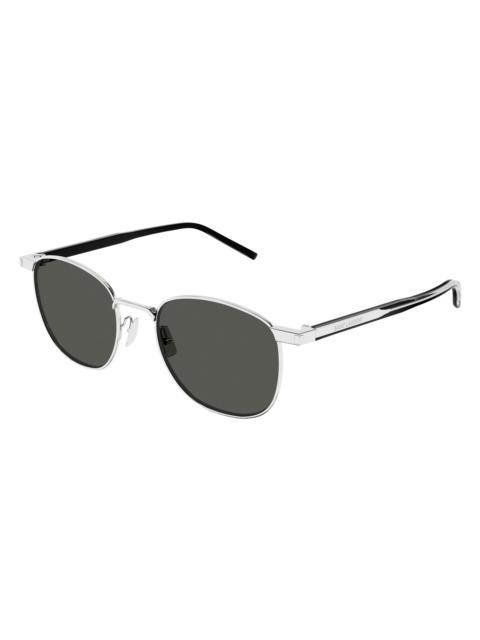 SAINT LAURENT Men's SL 747 51MM Panthos Sunglasses - Dark Grey Silver