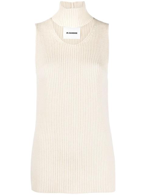 Jil Sander cut-out knitted sweater vest