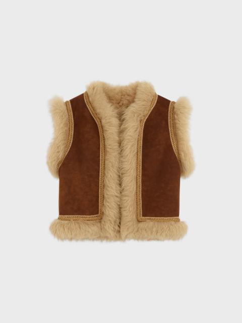 CELINE AFGHAN WAISTCOAT IN SHEEPSKIN