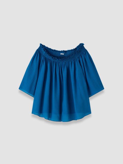 JOSEPH Emi Textured Silk Top