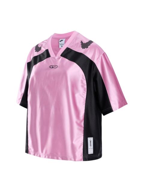 Nike (WMNS) Nike Street GFX Top Asia Sizing 'Pink Black' IQ6138-621