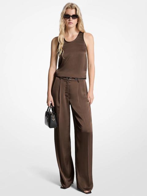 MICHAEL KORS Drapey Satin Wide Leg Pants