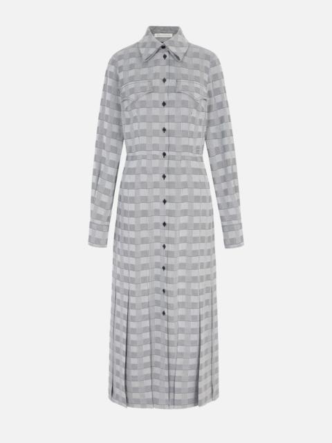 EMILIA WICKSTEAD Caliste Dress in Black & White Prince of Wale Check