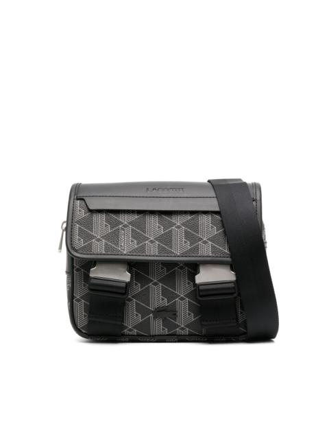 LACOSTE The Blend monogram-pattern messenger bag