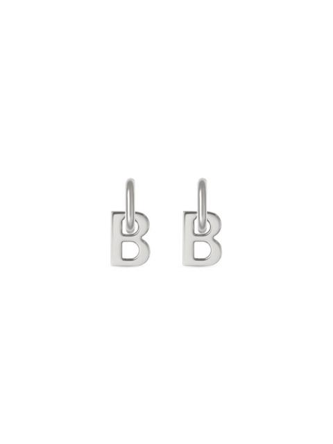 B Chain Xs Earrings in Silver