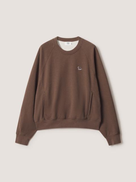 Maison Kitsuné BABY FOX OPEN POCKET SWEATSHIRT