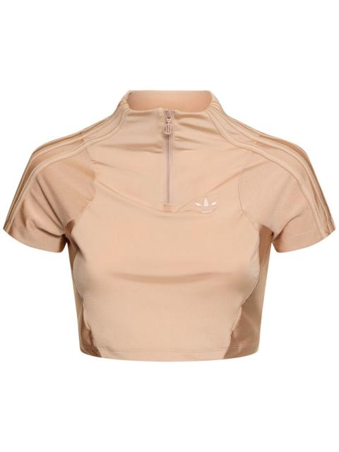 adidas Originals Zip crop top