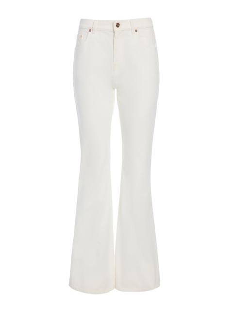 GABRIELA HEARST Willa Bootcut Jean in White Recycled Cotton Denim