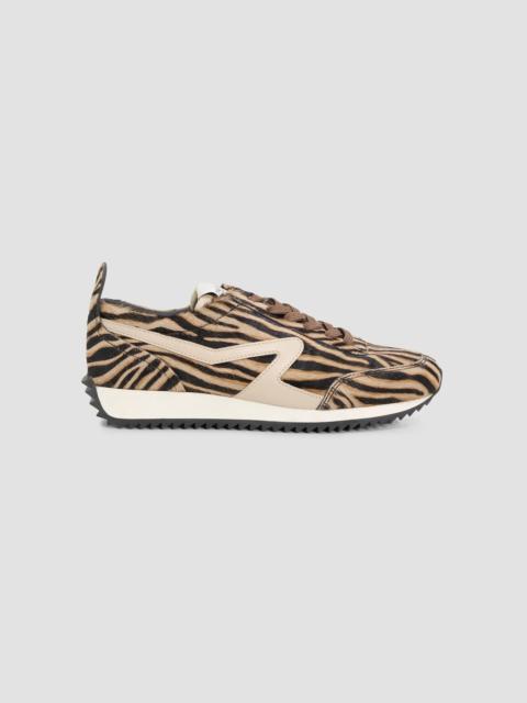 rag & bone Women's Retro Runner Tiger Stripe Sneakers - Cream Zebra