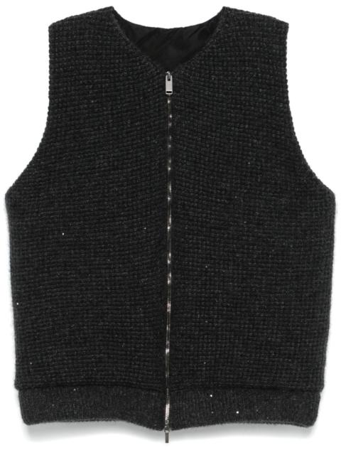 FABIANA FILIPPI sequin-embellished gilet