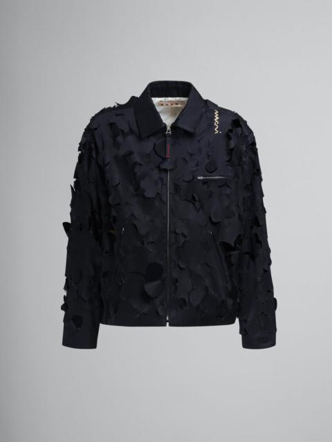 Marni DUCHESS SATIN JACKET WITH CUT-OUT DETAIL