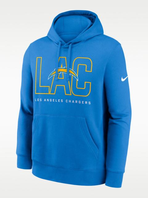 Nike Los Angeles Chargers Busted Play Club Men's Nike NFL Pullover Hoodie