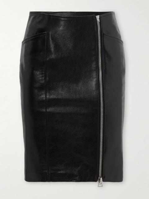 TOM FORD Paneled Leather Mini Skirt