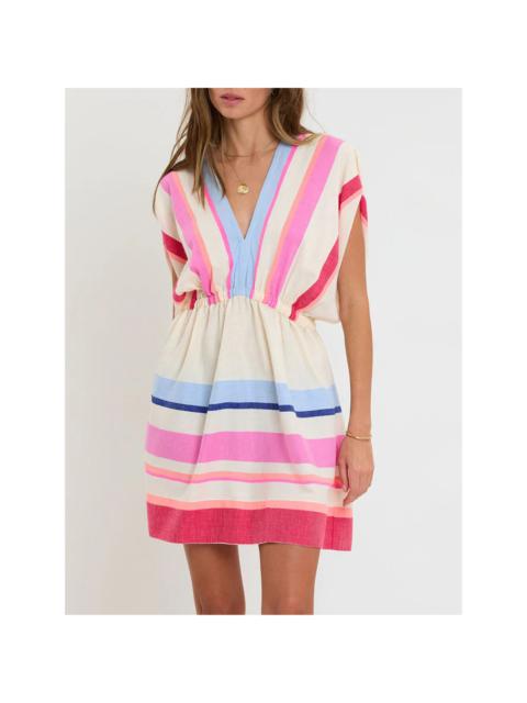 lemlem Alem Desita Pink Plunge Dress