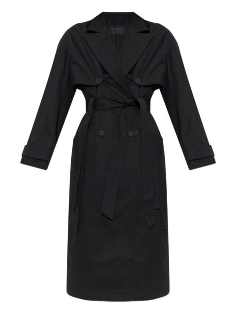 ALLSAINTS double-breasted belted trench coat