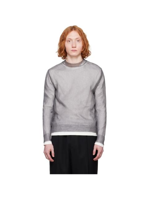 Jil Sander Gray Layered Sweater