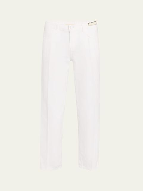 L'AGENCE Blaine Low-Rise Crop Straight Jeans