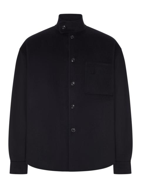 GIORGIO ARMANI CLOTH SHIRT JACKET WITH HIGH COLLAR