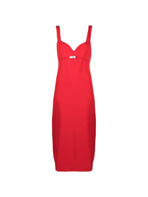 sleeveless cut-out midi dress