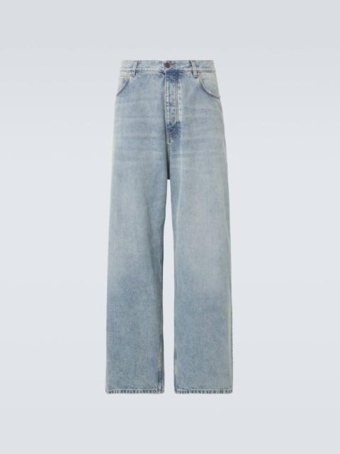 BALENCIAGA High-rise wide-leg jeans