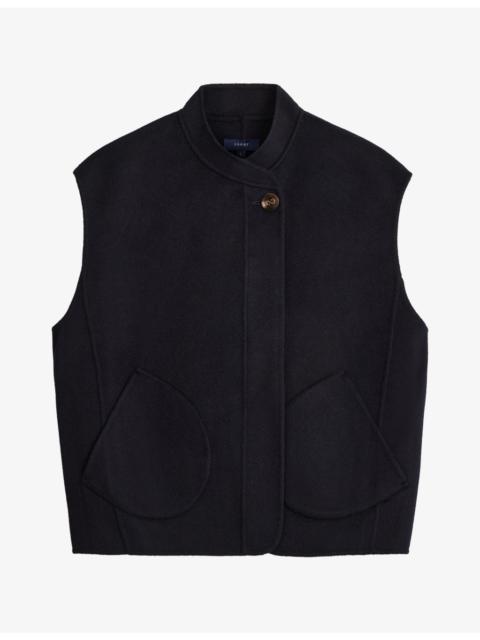 soeur Adeline Boxy Wool-Blend Gilet