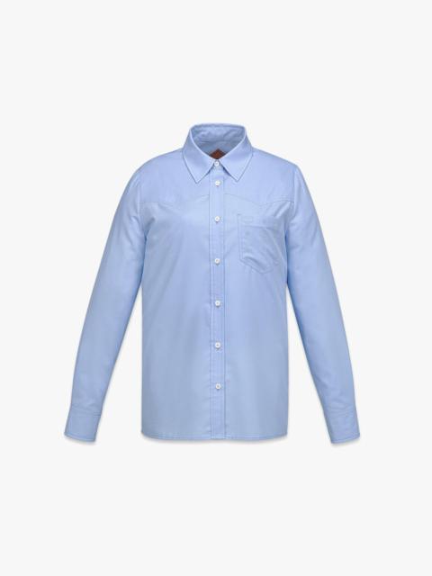MCM Western Shirt with Monogram Flock Pocket