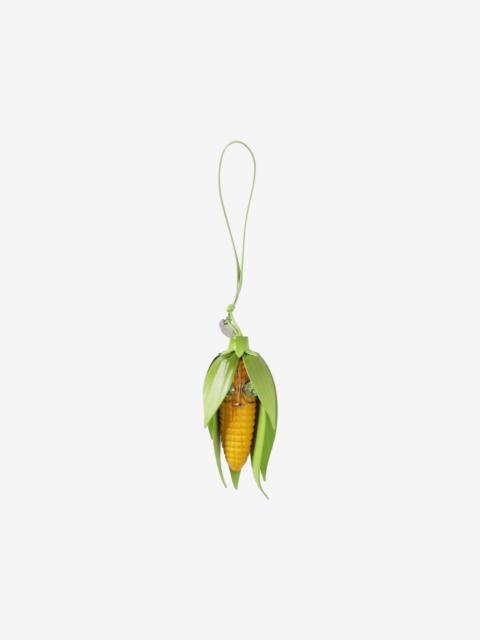 Christian Louboutin corn-shape crystal-embellished keyring
