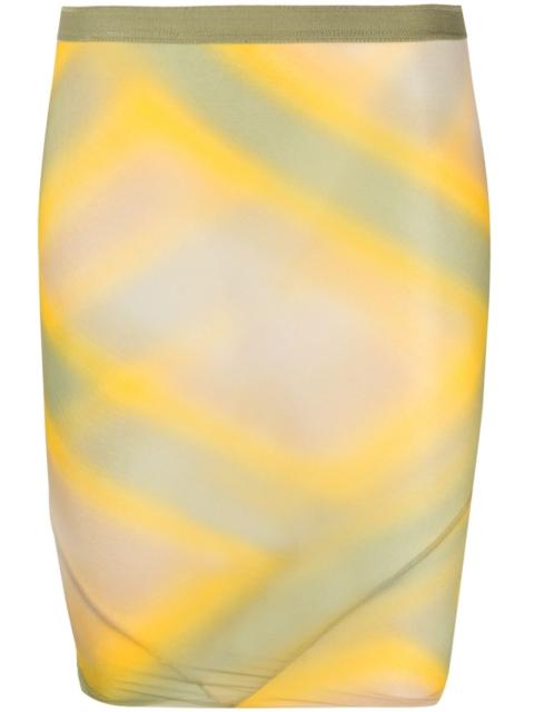 Rick Owens high-waisted graphic-print skirt