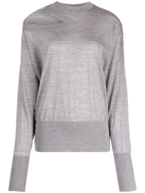 Stella McCartney fine-knit cut-out jumper