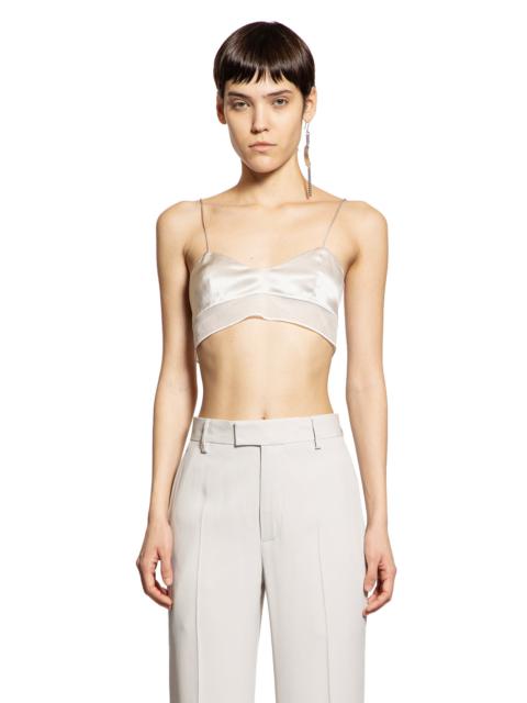 Ann Demeulemeester Abelina-Bra-In-Washed-Satin-Silk-And-Tulle