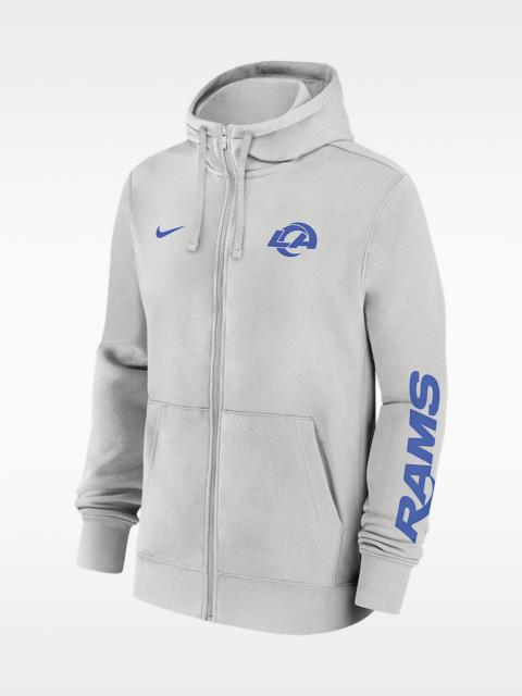 Nike Los Angeles Rams Club Men's Nike NFL Full-Zip Hoodie